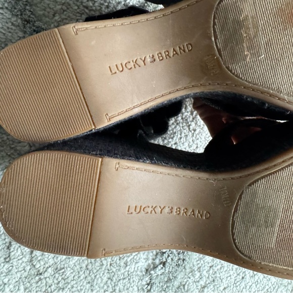 Lucky Brand Carlisha Wedge Sandal black 10 - Picture 10 of 11